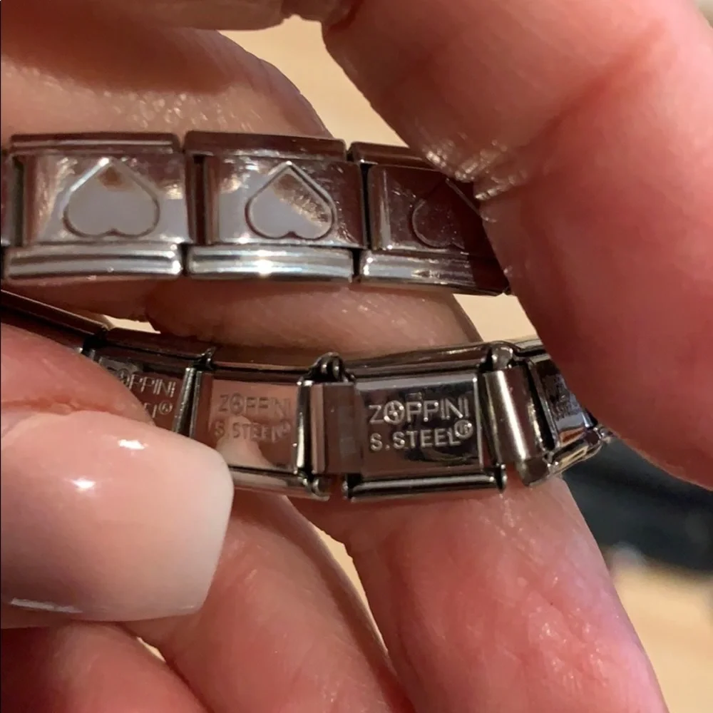 Girls Bracelet initial S R will stretch to 4” inch